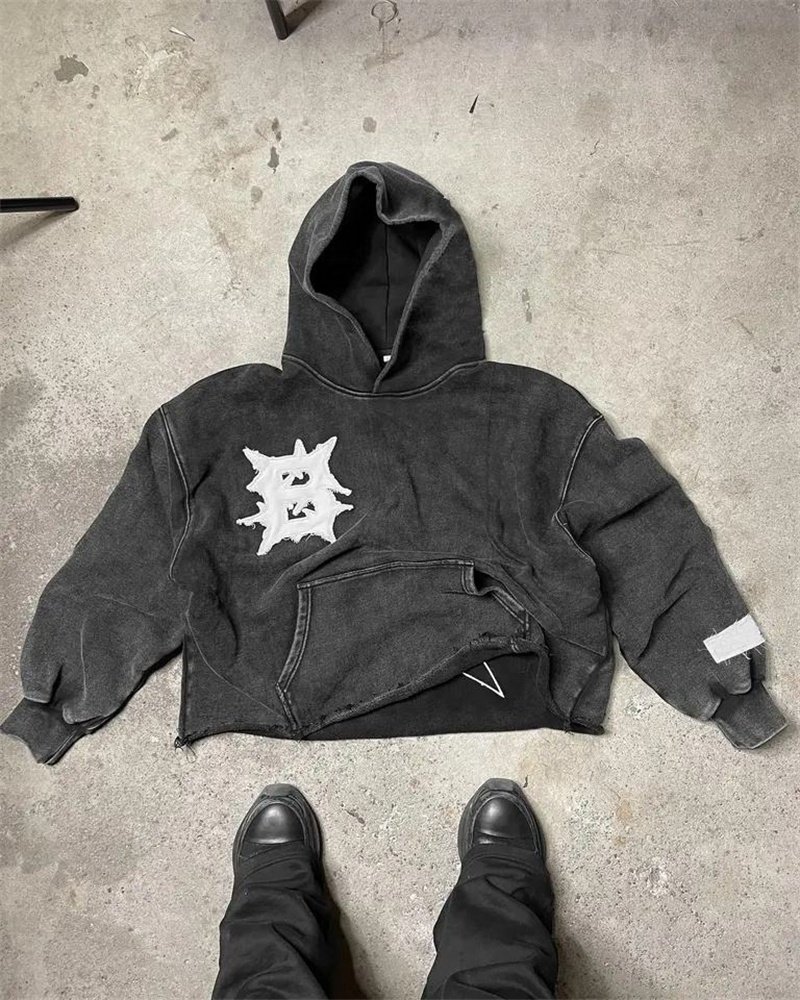 washed hoodie mens